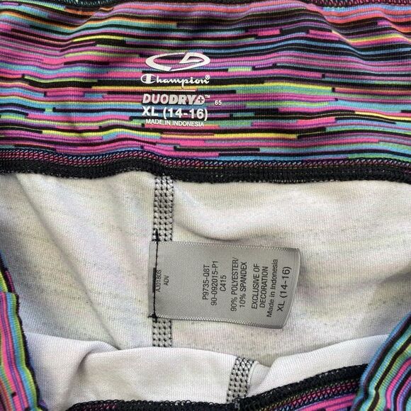 Champion Girls Capri Leggings  Stretch Size XL ( 14-16)‎ Multicolor  Pants - Picture 6 of 15